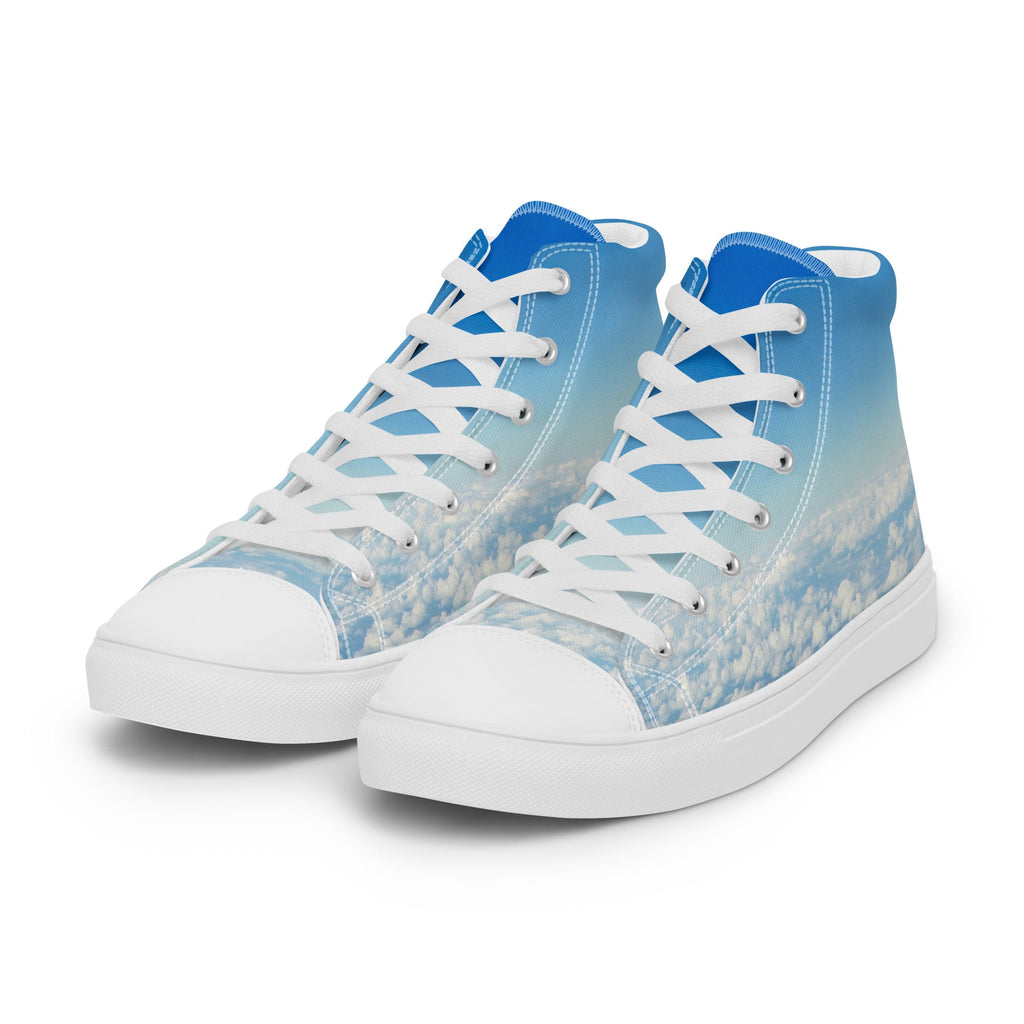 ZPGCAP-The Air Walkers High-Top Sneakers — White Sole - White Left Front