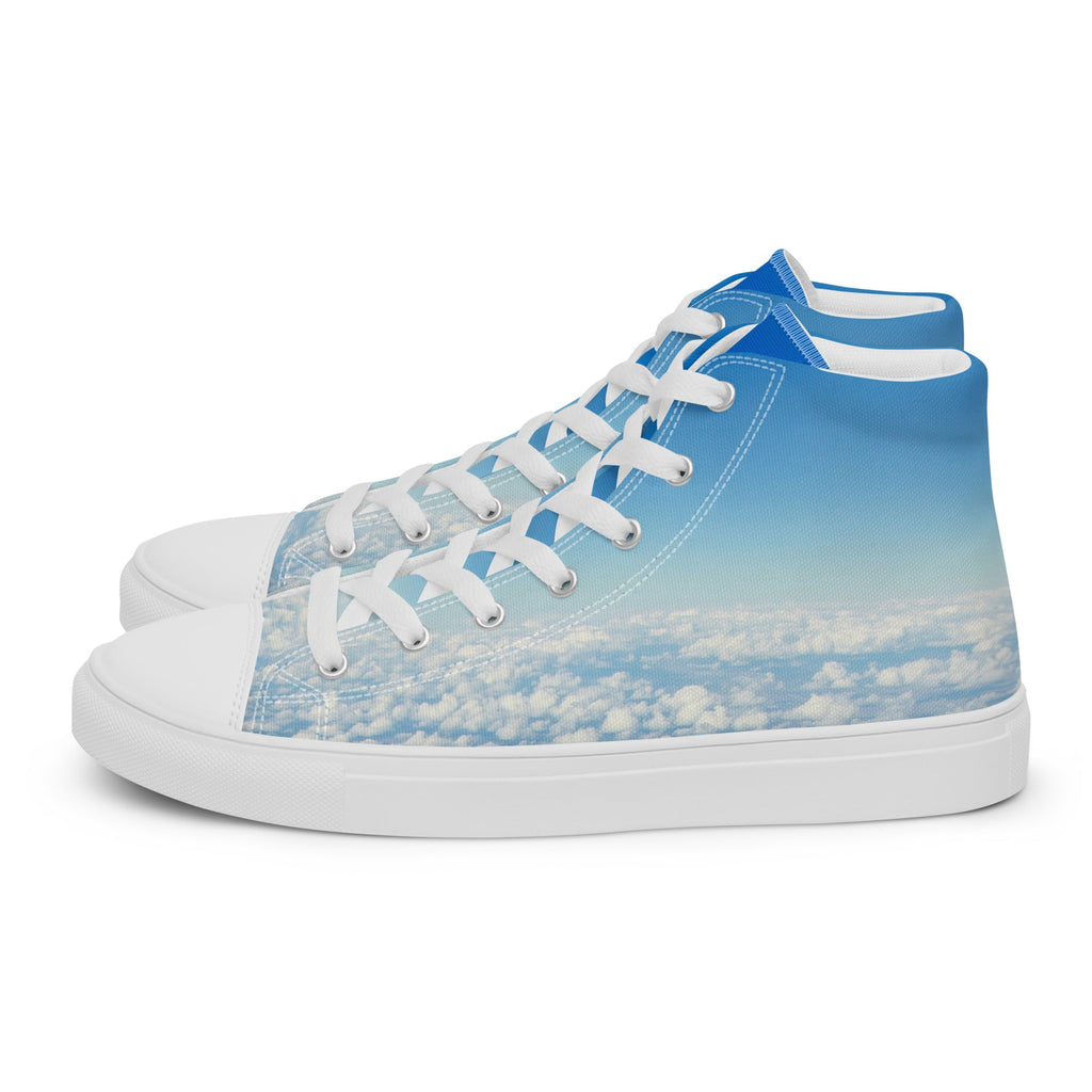 ZPGCAP-The Air Walkers High-Top Sneakers — White Sole - White Left
