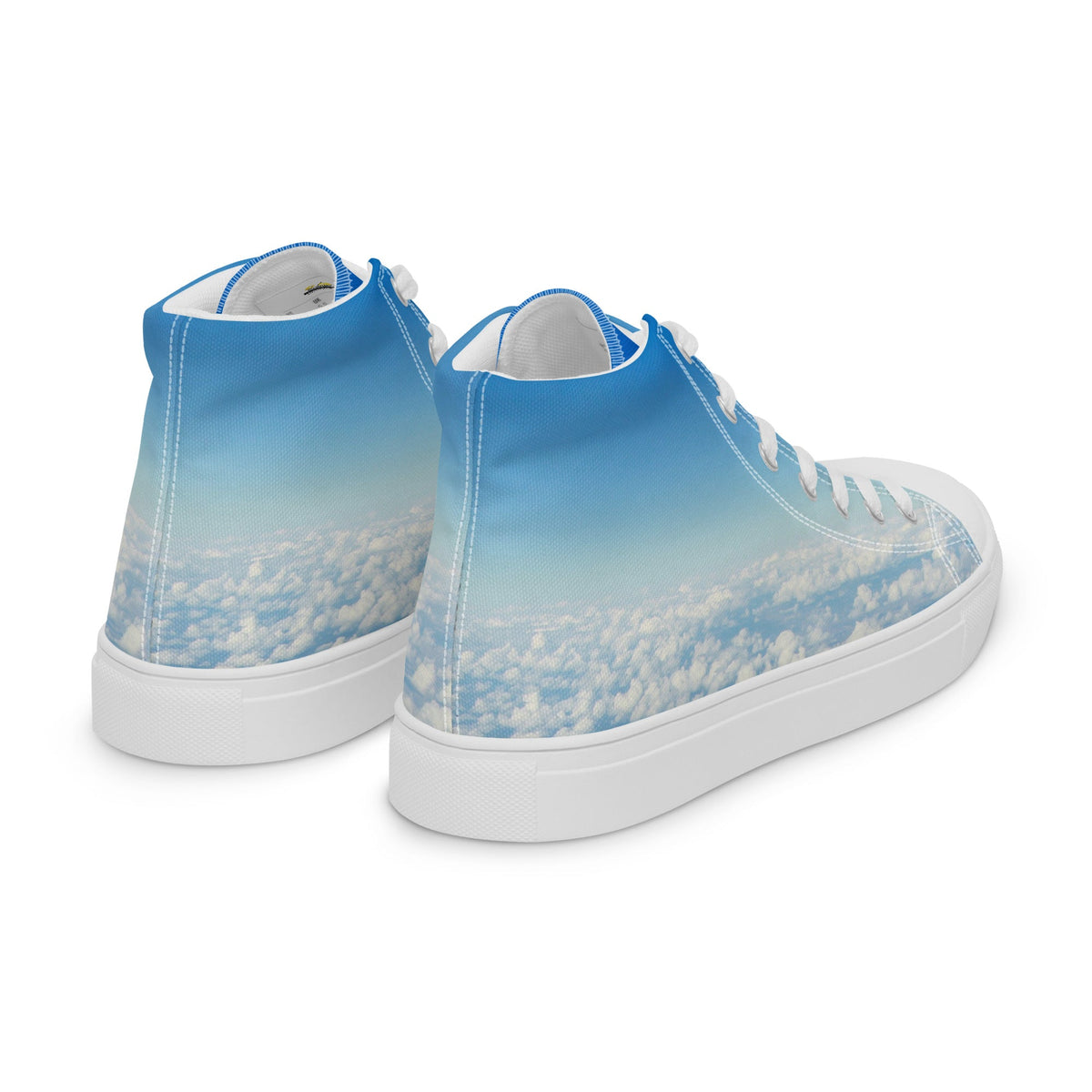 ZPGCAP-The Air Walkers High-Top Sneakers — White Sole - White Right Back
