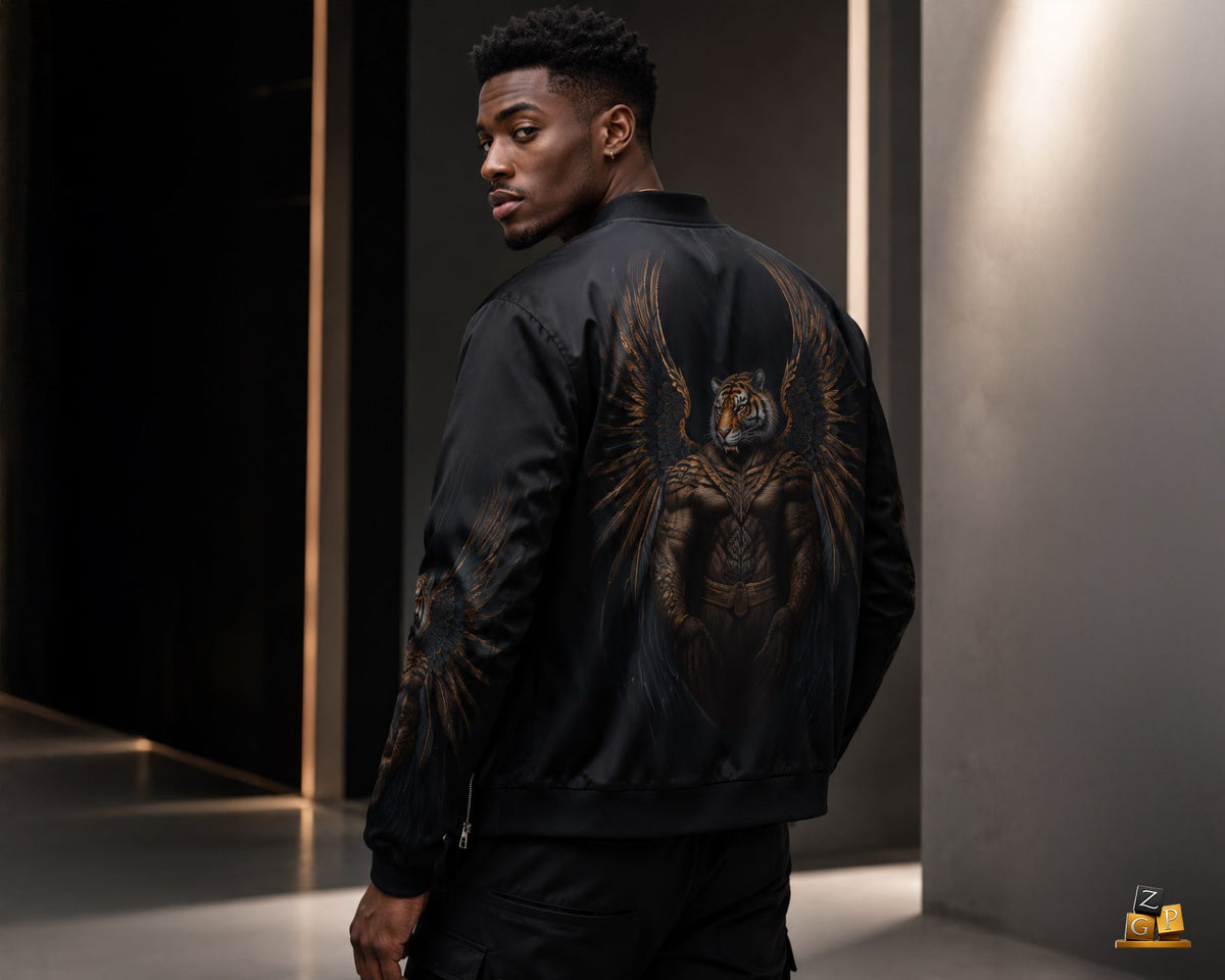 ZPGCAP-Tiger Angel Bomber Jacket - Back